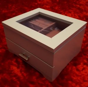 NEW White Jewellery Box
